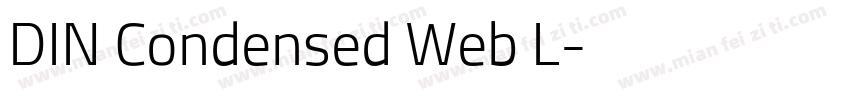 DIN Condensed Web L字体转换